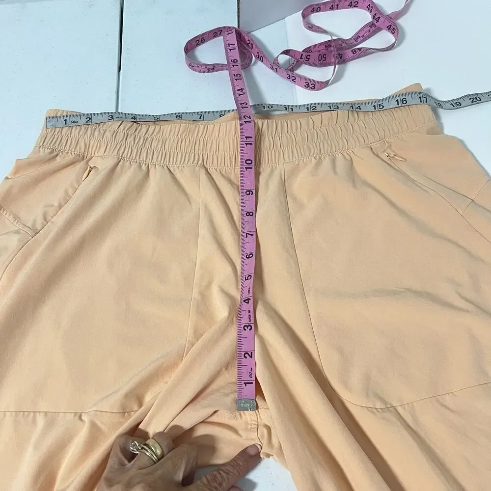 Lululemon Swift Mid-Rise Wide-Leg Pant Women's 14 Peach Bellini Athleisure EUC